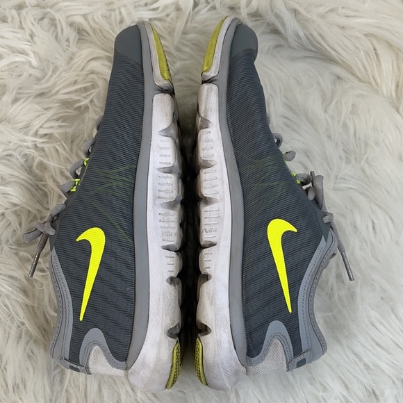 Nike Flex Supreme TR Cool Grey/Volt-Pure Platinum Size 7.5 - Picture 8 of 12